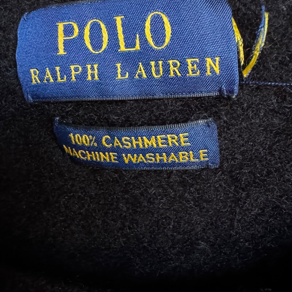Polo by Ralph Lauren Navy Cashmere Sweater - Picture 7 of 7